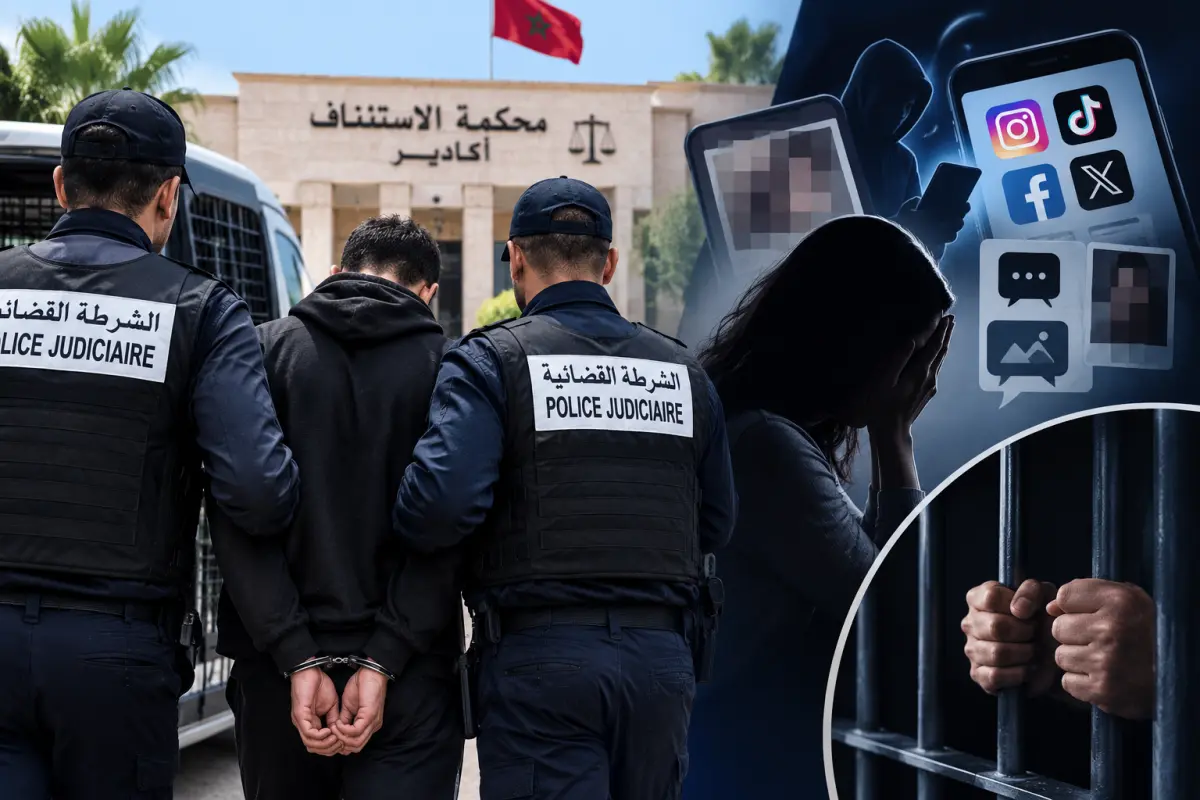 إيداع شخص السجن بأكادير للاشتباه في الاغتصاب والابتزاز الإلكتروني إيداع شخص السجن بأكادير للاشتباه في الاغتصاب والابتزاز الإلكتروني